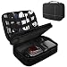 Produktbild MoKo Storage Bag Rplaceemnt for Digital Accessories, [2 Zippers] Double Compartment Waterproof Portable Case Management Organizer Carrying Bag for Cables, Earphone, Magic Mouse and USB - Black