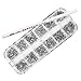 Evermarket 3000 NAIL RHINESTONE 1.5MM ROUND DIAMANTE ART DIAMOND SILVER FREE CASE FREE PICKER SILVER RHINESTONE