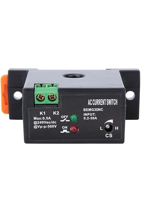 Interrupteur Détection Courant AC 0.2-30A - Capteur Autonome Réglable - Pour Automatisme Et Protection