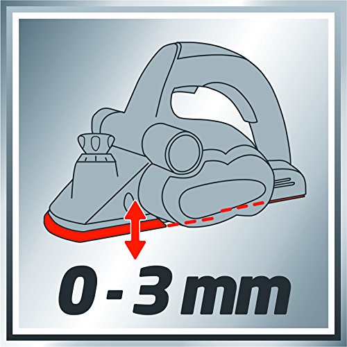 Einhell Elektrohobel TE-PL 850 (850 W, Hobelbreite 82 mm, Spantiefe 3 mm, Falztiefe 18 mm, Falztiefenanschlag, Parallelanschlag, Absaugadapter, Zubehördepot) - 9