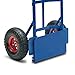 Deuba Folding Sack Truck Heavy Duty Industrial Steel Hand Trolley Barrow Cart Pneumatic Tyres 440 Lbs 200 KG Capacity