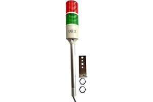 XUNDE 12V DC LED Warning Lights Multi-Layer Industrial Signal Light Alarm Lights Machine Equipment Indicator (2-Layer)