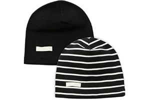 LACOFIA 2-pack baby mössa hatt barn supermjuk bomullskeps pojkar stickade mössor