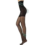 CALZITALY Collant Vita Alta, Collant Total Shaper, Calze Modellanti, Collant Snellenti, Calze Push Up Donna | Nero, Naturale,