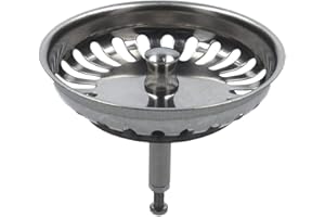 Blanco Bonde à panier 125555, avec tenons pour ponceuse excentrique en acier inoxydable, 8,2 cm