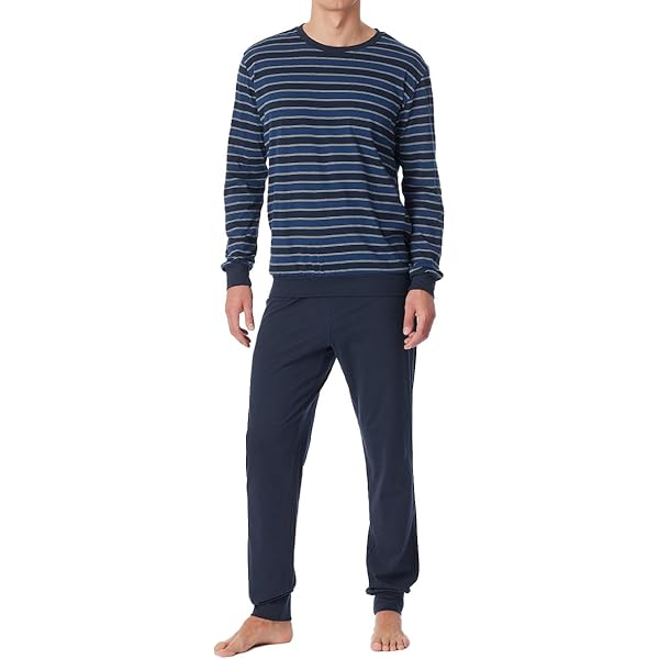 Lunon Heren Lange Pyjamas | Met Cadeauverpakking | Pyjamaset, 100% Katoen, Lange Mouwen, Tijdloos Ontwerp, Geschikt voor Winter en Zomer (2-Delige Set), S