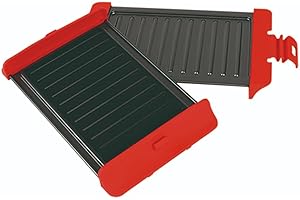 MONTTESE Parrilla grill para Microondas, barbacoa microondas para alitas, hamburguesas, pollo, sandhwiches, Cocina rápida y apta para lavavajillas