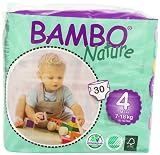 Bambo Windeln Nature Maxi Short, Gr. 4 (7-18 kg), 6er Pack (6 x 30 Stück)