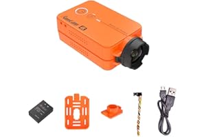RunCam 2 4K Action Cam, Videokamera FPV Mini Kamera 49g WiFi unterstützt Ultra HD MP4 Camcorder Einstellbare FOV, Orange