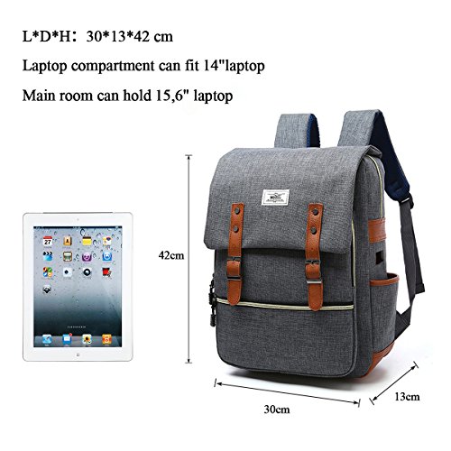 Laptop Rucksack Herren Business Rucks  cke 15 6 Zoll Wasserdicht Anti-Diebstahl USB Notebook Backpack Damen Reisetasche Schultaschen Tezoo f  r Arbeit