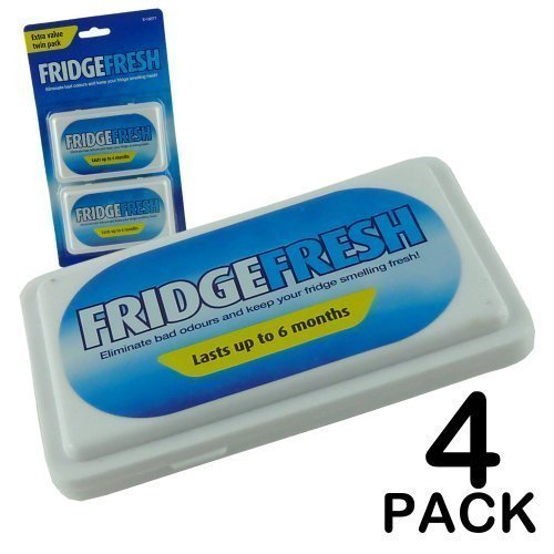 We Search You Save Confezione da 4 catturaodori per frigorifero, cristalli di carbone, permette flusso d'aria e lascia il frigo profumato