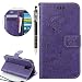 Produktbild SainCat Ledertasche Brieftasche im BookStyle PU Leder Hülle Wallet Case Folio Schutzhülle Bumper Handytasche Flip Cover Etui Case für Samsung Galaxy S5 Mini