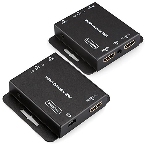 HDV-E50C 50m HDMI Extender HDMI Transmitter HDMI Receiver Adapter über 164ft UTP Kabel mit IR Kontrolle