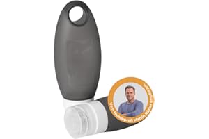 Martin Rütter Futtertube für Hunde – befüllbar, auslaufsicher, BPA-freies Silikon, 50 ml, Farbe: Dunkelgrau, ideal für Training und unterwegs - Inklusive Ersatzdeckel