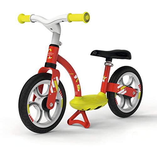 Smoby - 770122 - Draisienne Confort - Selle Réglable + Roues Silencieuses - Rouge