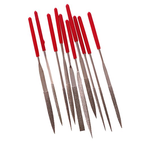 MagiDeal 10pcs Weiche Griffnadel Feilen set Schlüsselfeilensatz - 5