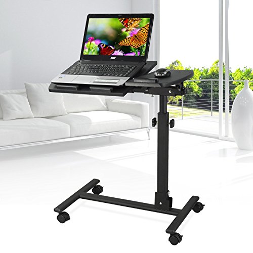 Yahee Laptoptisch Laptop Notebook Netbook Tisch auf Rollen verstellbar (59cm x 34,5cm) - 2