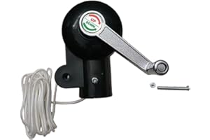 F Fityle Accessoires de Parasol de terrasse avec pièce de Rechange en Corde, Bras de poignée extérieur pour Parasol de terrasse, manivelle pour Pique-Nique,