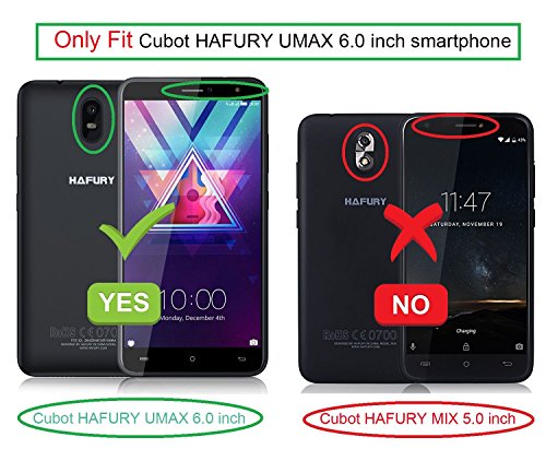 Cubot HAFURY UMAX (2017) HÃ¼lle, KuGi Cubot HAFURY UMAX (2017) Flip Bookstyle Kompletter Schutz Mit Magnetverschluss und Standfunktion Tasche Etui Cover Case SchutzhÃ¼lle fÃ¼r Cubot HAFURY UMAX (2017) Smartphone (Rose)