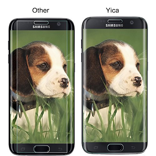 Samsung Galaxy S7 Edge Panzerglas Glasfolie Schutzfolie ,Yica [Anti-Kratzen] Hartglas Display Folie Full Coverage Screen Protector Schutzglas für Samsung Galaxy S7 Edge - 4