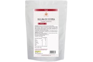 LABORATORI BIO LINE Bioline - Inulina in Polvere di Cicoria Solubile in Acqua 1kg, Fibra Vegetale per Regolarità Intestinale (Senza Glutine e Eccipienti) Prodotti Alimentari Made in Italy