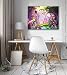 Produktbild FORWALL Leinwandbild Kunstdruck Wandbild Fee und Einhorn O1 (100cm. x 75cm.) AMFPP11707O1 Gratis Wandaufkleber Canvas Picture Print Einhorn Kinder Pferd Tier Regenbogen Fee Wald