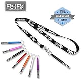Hundepfeife von PetPäl - Premium Pfeife für Hunde Zubehör | #1 Bestseller für Einfaches Hundetraining &amp; Welpen-Erziehung +Gratis Trainingstipps | Ultraschall Hundepfeifen mit Hochfrequenz Inklusive Umhänge Band | Bellen Stoppen &amp; Kontrolle erlangen | Dog Whistle | Frequenz individuell einstellbar für Kommandos &amp; Kunststücke