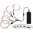 Balabaxer EL Wire White, Noise Reduction Neon Lights Wire 5 in 1 Meter, Electroluminescent Wire for Halloween, Christmas Party, DIY Decoration