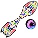 Produktbild WENYAO Caster Board Anti Slip Konkav Plattform 2 Räder Skateboard Tragbare Caster Wave Board Bunte Licht Caster Board Geeignet für Mädchen Jungen Jugendliche Anfänger Erwachsene