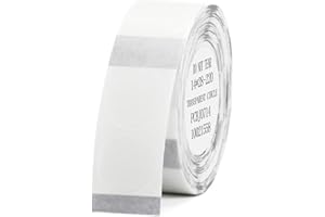 YULINCA Nastro per etichettatrice compatibile per NIIMBOT D11 D110 D101, carta per stampante di etichette rotonde impermeabile, anti-olio, antigraffio, 14 x 28 mm (trasparente rotondo)
