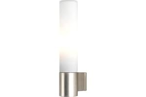 Astro Bathroom Wall Light, Zinc, 40 W, Matt Nickel