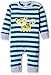 Lilly & Sid Baby-Boys Leopard Frank Playsuit 0-3 Months Romper, Blue
