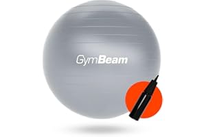 ‎GYMBEAM GymBeam Gymnastikball 65 cm - Inkl. Pumpe, verbessert Stabilität und Körperkontrolle, lindert Rückenschmerzen, geeignet für Kräftigungsübungen und Prävention von Rückenschmerzen