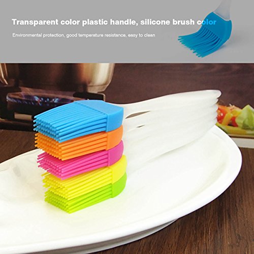 [4er-Pack] Silikon Pinsel / Deallink Backen Gebäck und Grillbürsten Grill Backpinsel mit 4 Farben / weich und langlebiges Gut Küchenzubehör hitzebeständig und Essential Kochen Küchenutensilien Spülmaschinenfest - 8