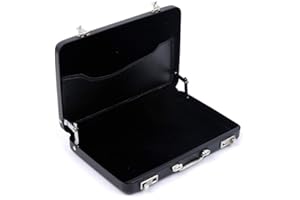 SAGASAVE (Black) Multi-Color Slim Aluminum Business Card Holder Wallet for Men & Women, Professional Pocket Metal Card Case and Mini Suitcase Design