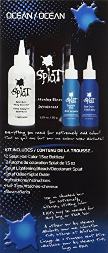 Splat Ombre Ocean Langanhaltende Haarfarbe (Blue Crush/Turquoise Reef) - 6