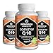 Produktbild Coenzym Q10 200mg pro Kapsel vegan 3x 120 Kapseln für je 4 Monate beste Bioverfügbarkeit Premiumprodukt-Made-in-Germany ohne Trennmittel Magnesiumstearat, 30 Tage kostenlose Rücknahme!