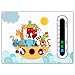 Baby and Child Home and Travel Thermometer Set to Monitor Temperature - Ark Animals Baby Nursery Room Thermometer & Duck bath thermometer