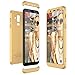 Produktbild Winhoo Kompatibel mit Samsung Galaxy A6 Plus 2018 Hülle Hardcase 3 in 1 Handyhülle 360 Grad Schutz Ultra Dünn Slim Hard Full Body Case Cover Backcover Schutzhülle Bumper - Gold