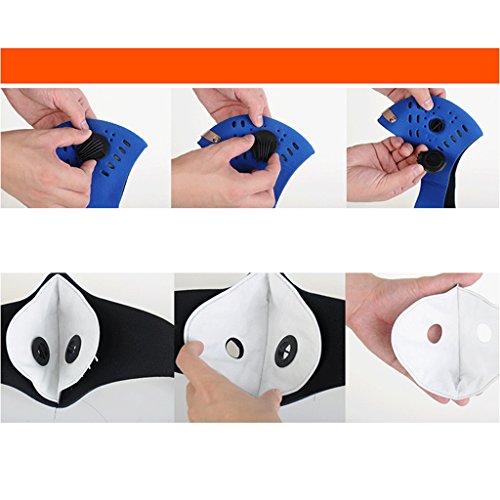 Unisex Herren Damen Gesicht Mund Maske Gesichtsmaske Mundschutzmaske Staubschutz für Radfahren Fahrrad Motorrad Bike Sport - 4