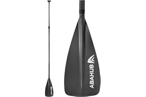 Abahub Pagaia SUP Bambini Alluminio 140-178cm SUP Paddle Kids Regolabile Stand Up Paddle Regolabile per Paddleboard, Lega di Alluminio Gambo Rivestito Plastica Nylon Lama Grigio/Turchese