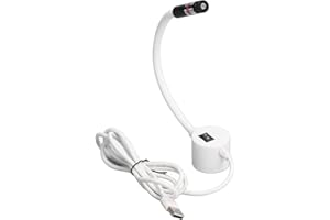 Buachois Luce per Macchina da Cucire, Luce Verde a Croce Laser Assorbibile a Collo di Cigno Rotante a 360° in Silicone Luce Verde Portatile Luce di Posizionamento Incrociato USB