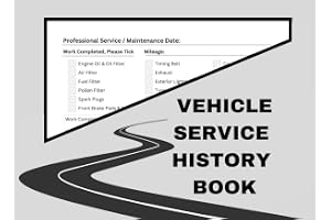 Vehicle Service History Book: Small A5 Generic Car Service History Book To Log Repairs Maintenance and Service Records