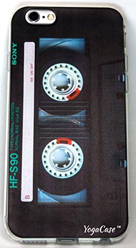 YogaCase iPhone 7 Case, InTrends Silicone Back Protective Cover (Cassette Tape)