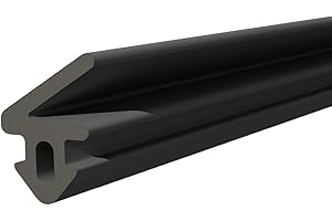 DQ-PP S-1125 Panorama guarnizione per finestre, colore nero, 50 m, in gomma, per finestre in PVC, per profili in alluminio, per porte