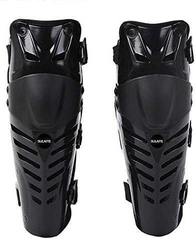 Adult Knee/Shin Guard Motocross Body Protection Motorcycle Knee Protector Professional High Quality Motocross Knee Brace Motorcycle 2 Pcs Motorcycle Adult Body Knee Pads (Black & Red)