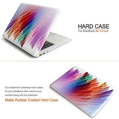 iDOO MacBook Schutzhülle / Hard Case Cover Laptop Hülle [Für MacBook Air 13 Zoll: A1369/A1466] – matt, Paintbrush - 2