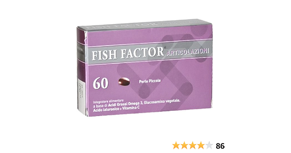 FISH FACTOR ARTICOLAZIONI integratore alimentare a base di omega3 60 perle  : Amazon.it: Salute e cura della persona