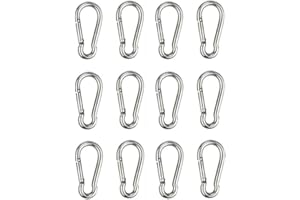HOMPER moschettoni Heavy Duty in acciaio inox 304, moschettone portachiavi clip per esterni, campeggio, escursionismo