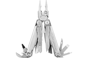 Leatherman Surge - Pince multifonctions en acier inox, avec 21 outils dont une paire de ciseaux extra large, des lames de couteaux, un coupe-fil remplaçable et bien plus, fabriqué aux Etats-Unis